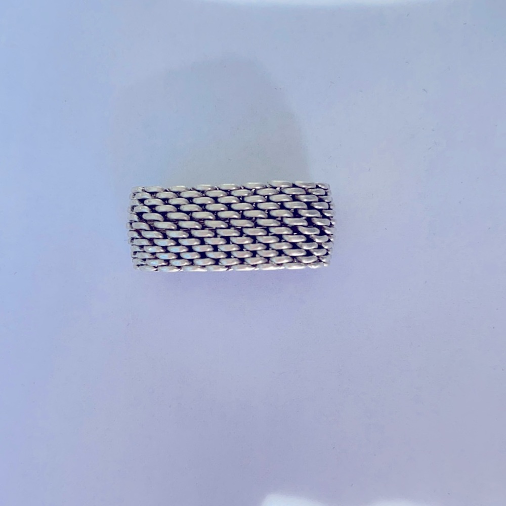 Silver Tiffany Mesh Ring
